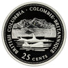1992 British Columbia Canada 25-cents Silver Proof
