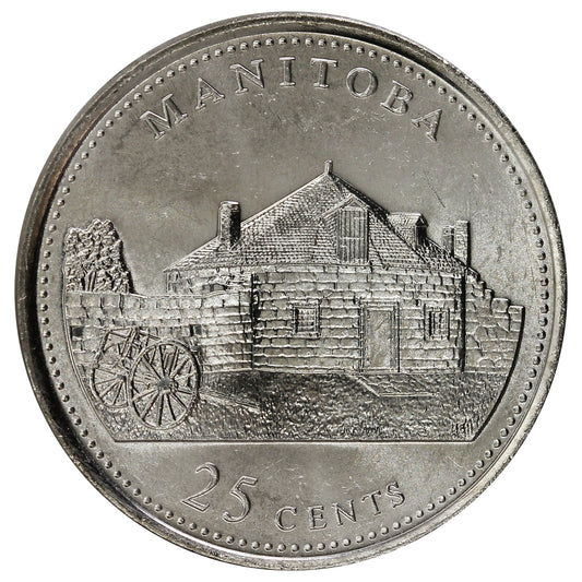 1992 Manitoba Canada 25-cents Brilliant Uncirculated (MS-63)