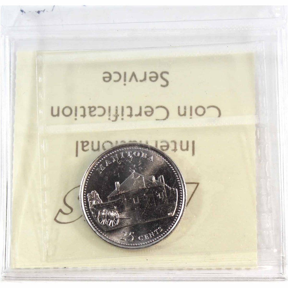 1992 Manitoba Canada 25-cents ICCS Certified MS64