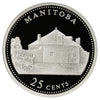 1992 Manitoba Canada 25-cents Silver Proof