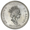 1992 Northwest Territories Canada 25-cents Brilliant UNC. (MS-63)