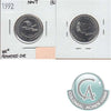 1992 NWT 45 Rotated Die Canada 25-cents Brilliant Uncirculated (MS-63) $