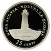 1992 Nova Scotia Canada 25-cents Silver Proof
