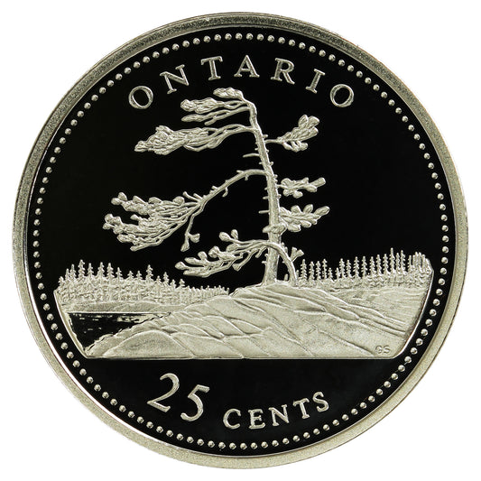 1992 Ontario Canada 25-cents Silver Proof
