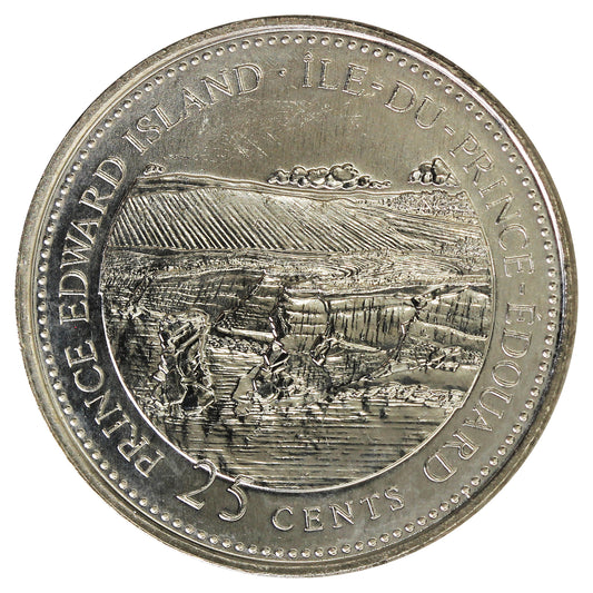 1992 Prince Edward Island Canada 25-cents Brilliant Uncirculated MS-63