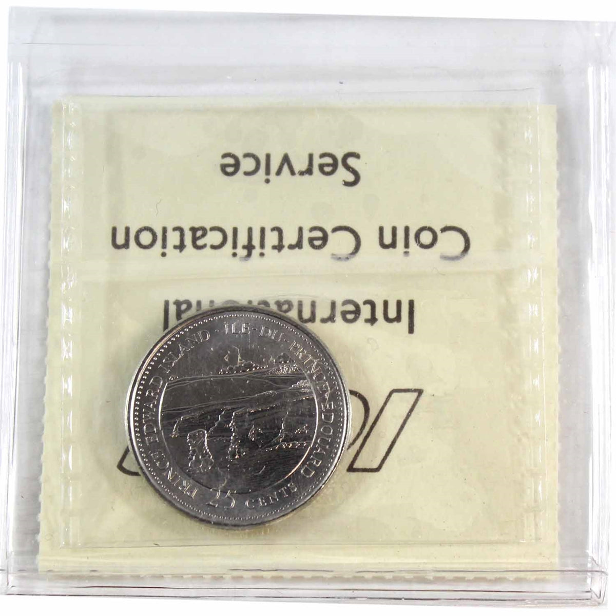1992 Prince Edward Island Canada 25-cents ICCS Certified MS64