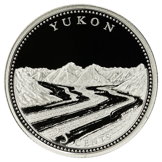 1992 Yukon Canada 25-cents Silver Proof