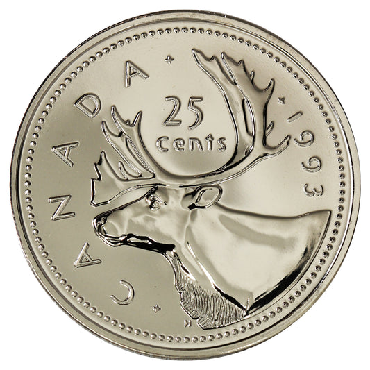 1993 Canada 25-cents Proof Like