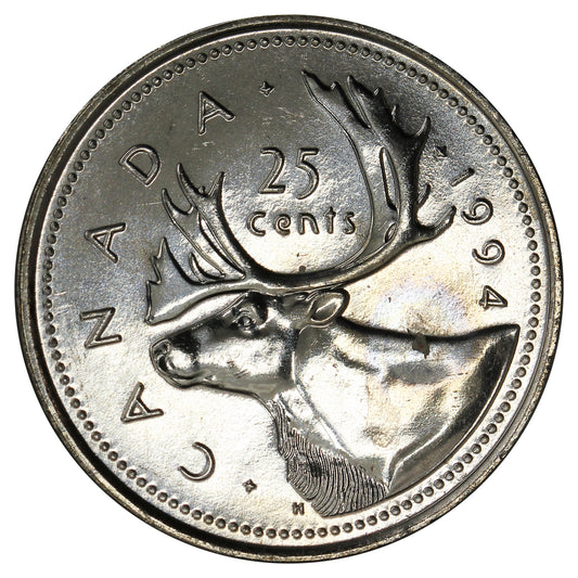 1994 Canada 25-cents Brilliant Uncirculated (MS-63)