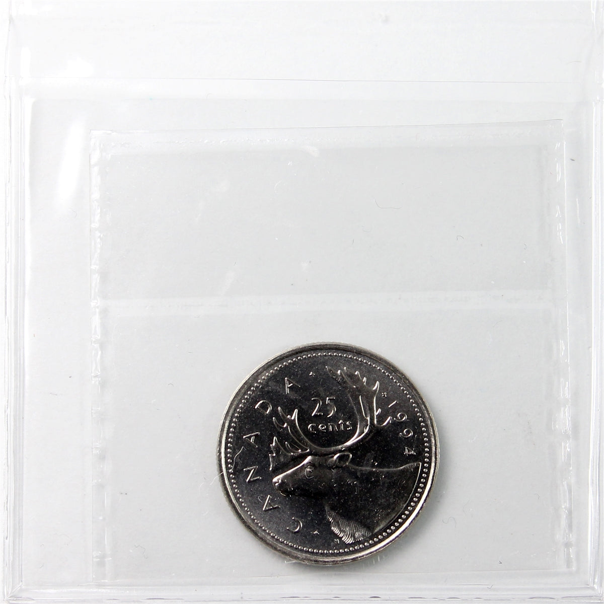 1994 Canada 25-Cents ICCS Certified MS65