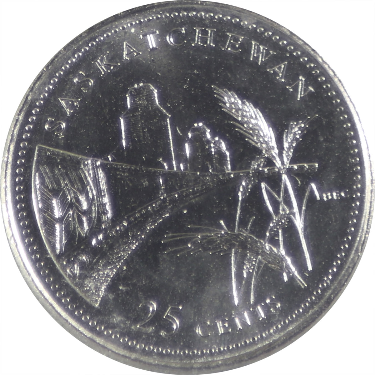 1992 Canada 25-cents ICCS Certified MS64 Saskatchewan