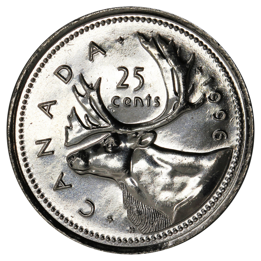 1996 Canada 25-cents Brilliant Uncirculated (MS-63)