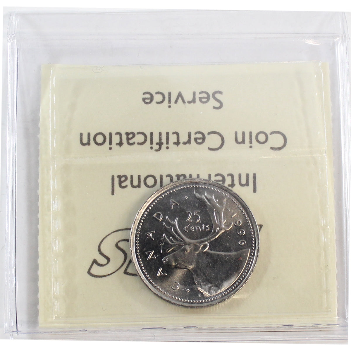 1996 Canada 25-cents ICCS Certified MS65