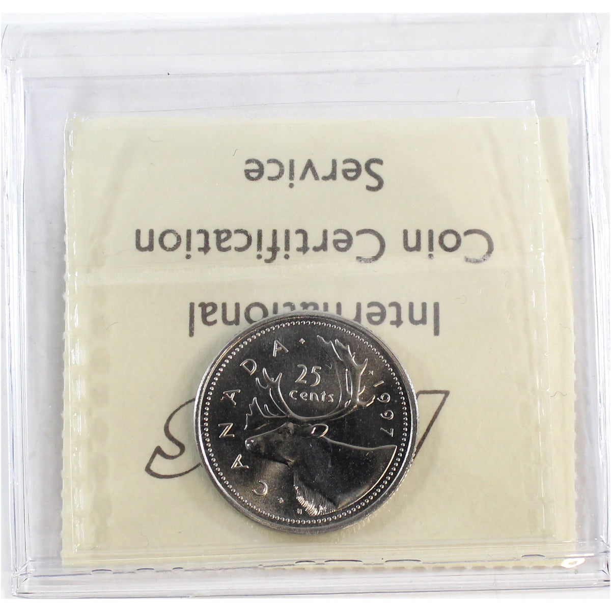 1997 Canada 25-cents ICCS Certified MS66 Numismatic BU