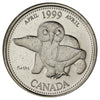 1999 April Canada 25-cents Brilliant Uncirculated (MS-63)