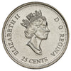 1999 April Canada 25-cents Brilliant Uncirculated (MS-63)