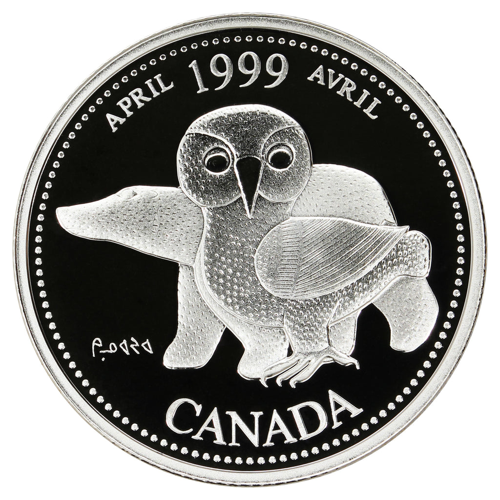 1999 April Canada 25-cents Silver Proof