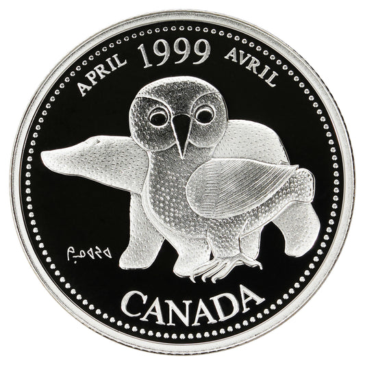 1999 April Canada 25-cents Silver Proof