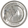 1999 December Canada 25-cents Brilliant Uncirculated (MS63)