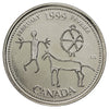 1999 February Canada 25-cents Proof Like