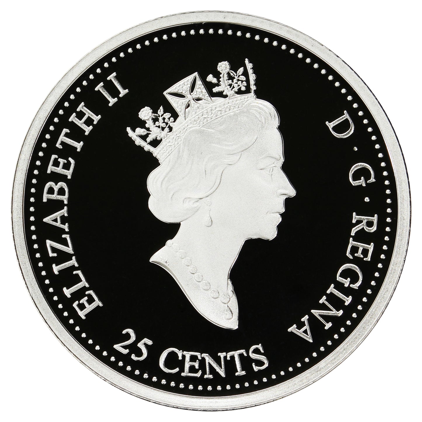 1999 February Canada 25-cents Silver Proof