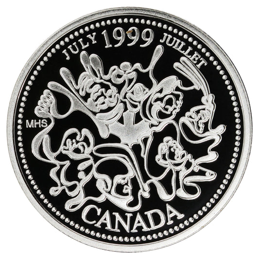 1999 July Canada 25-cents Silver Proof