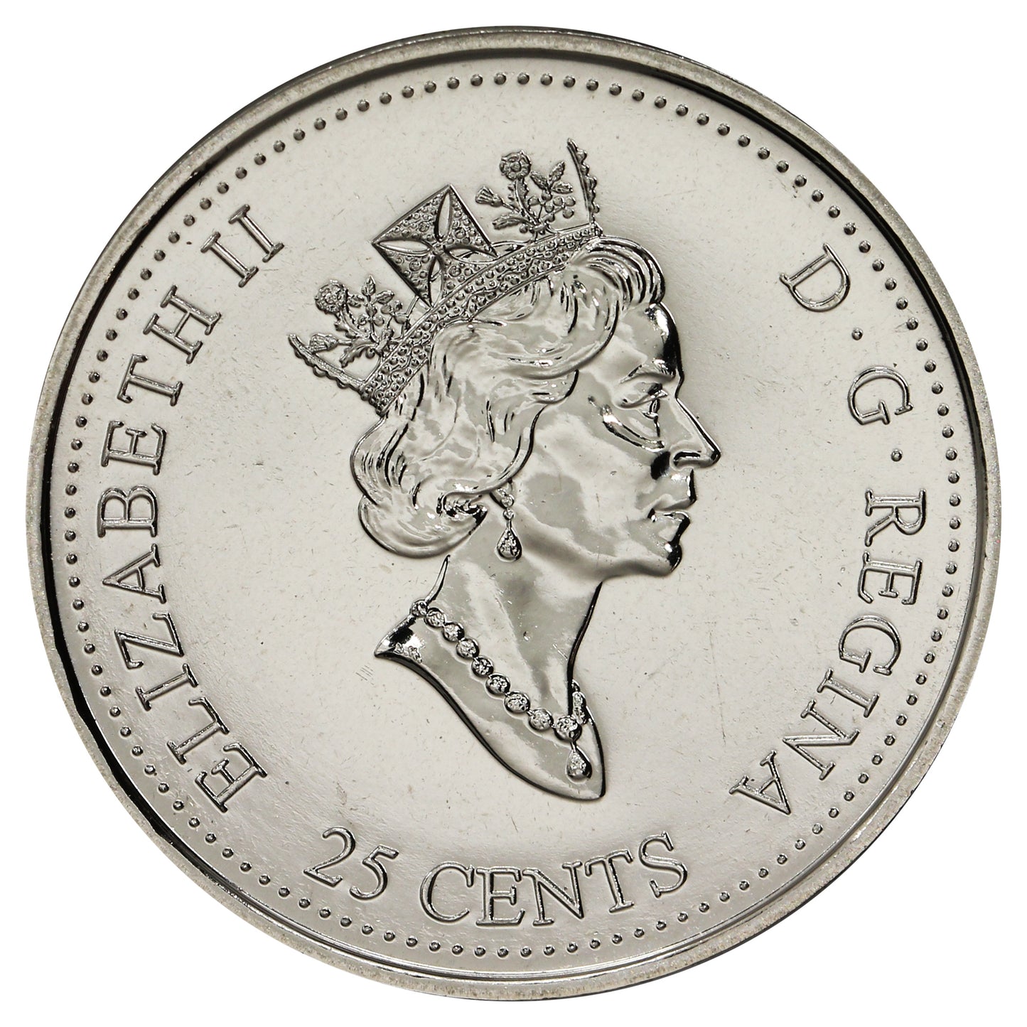 1999 June Canada 25-cents Proof Like