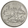 1999 March Canada 25-cents Brilliant Uncirculated (MS63)