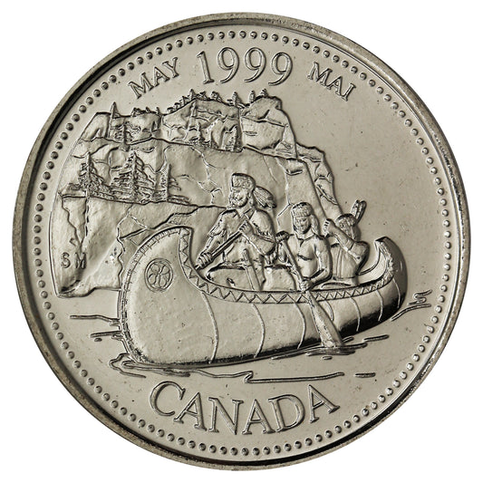 1999 May Canada 25-cents Brilliant Uncirculated (MS63)
