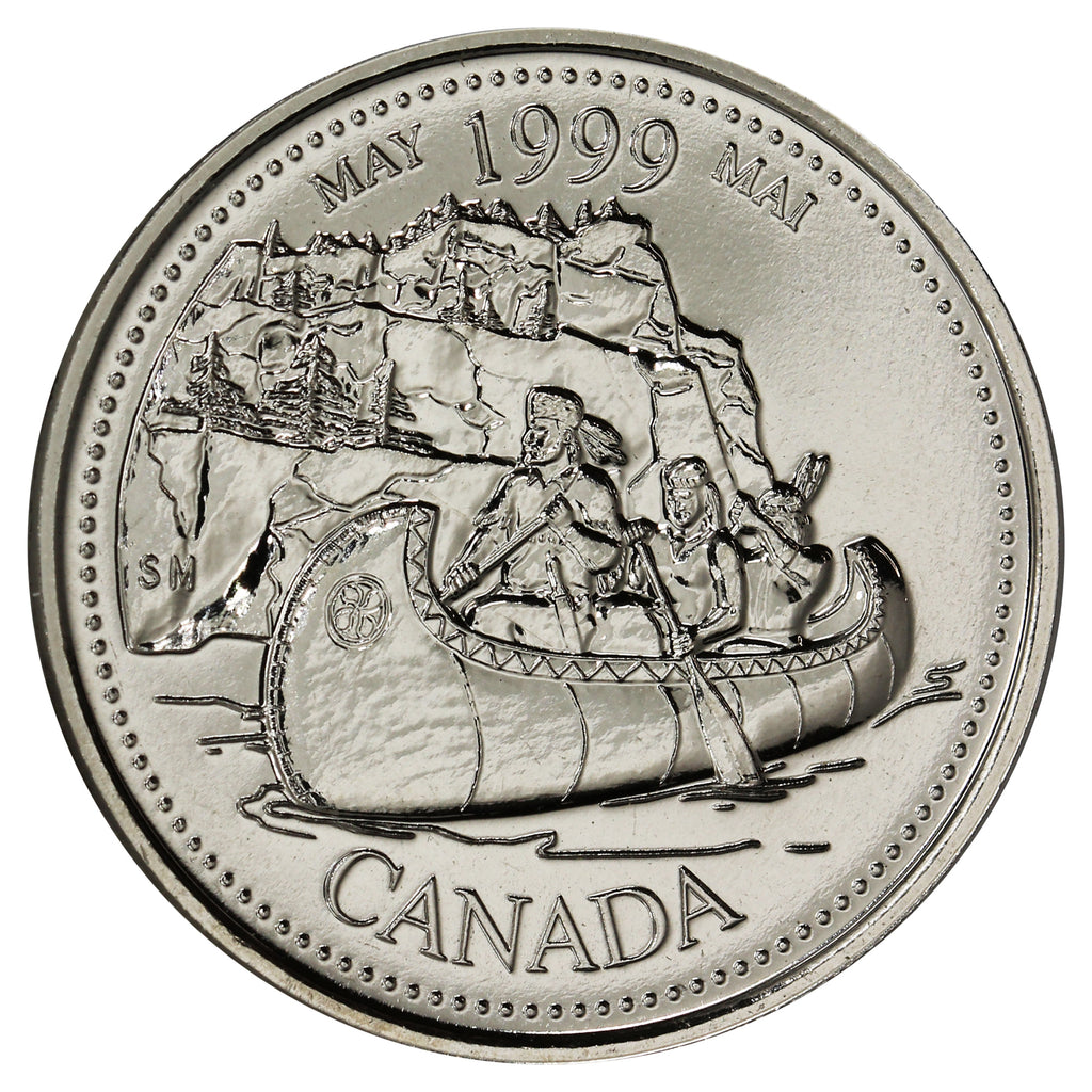 1999 May Canada 25-cents Proof Like