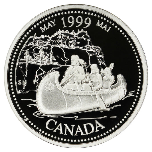 1999 May Canada 25-cents Silver Proof
