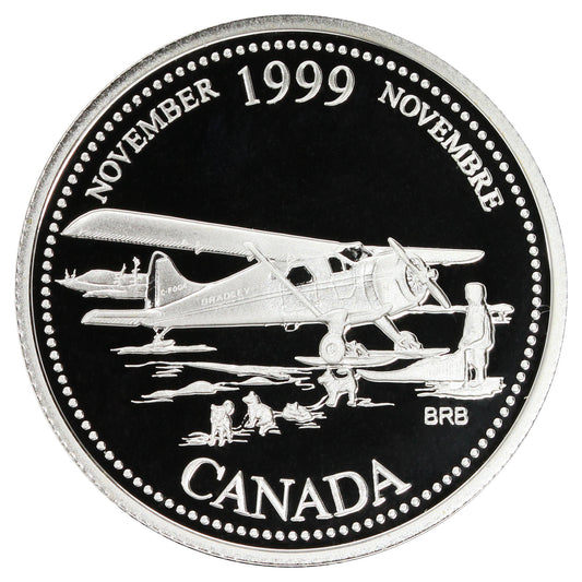 1999 November Canada 25-cents Silver Proof