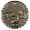 1999 November Mule Canada 25-cents Proof Like $