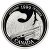 1999 October Canada 25-cents Silver Proof
