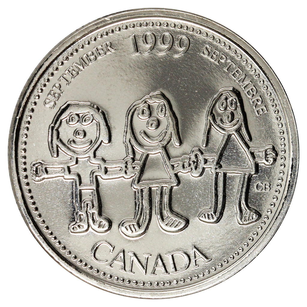 1999 September Canada 25-cents Proof Like