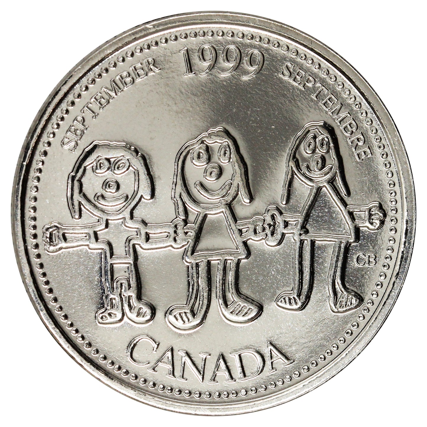 1999 September Canada 25-cents Proof Like