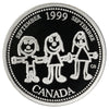 1999 September Canada 25-cents Silver Proof