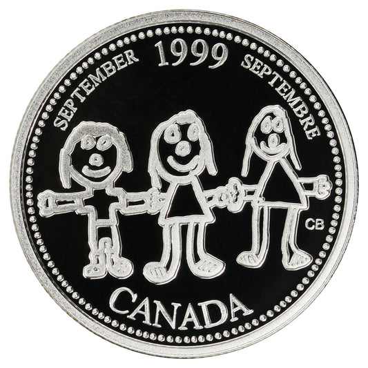 1999 September Canada 25-cents Silver Proof