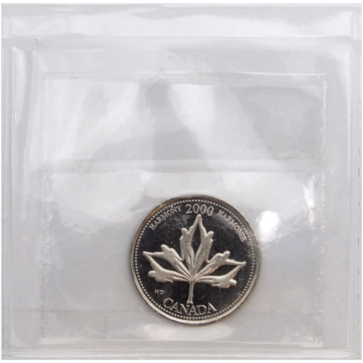 2000 Harmony Canada 25-cents ICCS Certified MS64