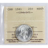 1941 Canada 25-cents ICCS Certified MS65 (XSU 352)