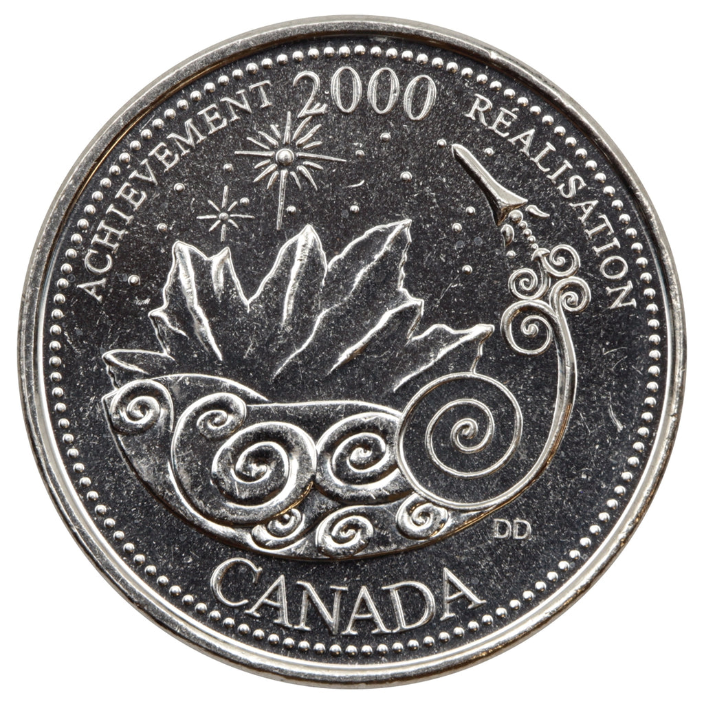 2000 Achievement Canada 25-cents Brilliant Uncirculated (MS-63)