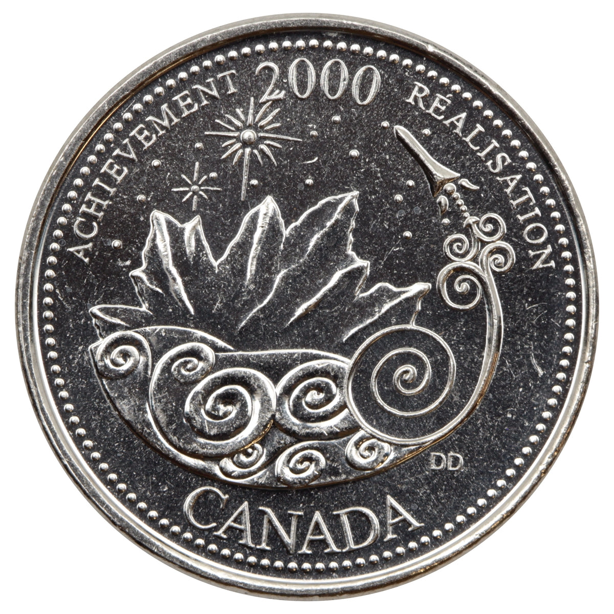 2000 Achievement Canada 25-cents Brilliant Uncirculated (MS-63)