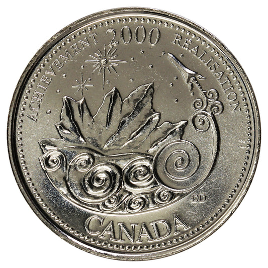 2000 Achievement Canada 25-cents Brilliant Uncirculated (MS-63)