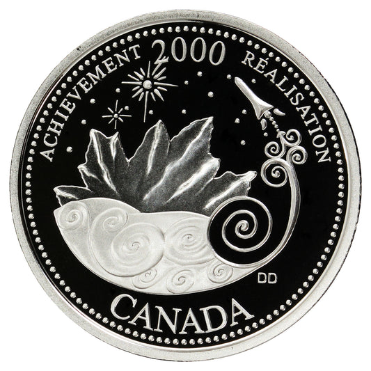 2000 Achievement Canada 25-cents Silver Proof