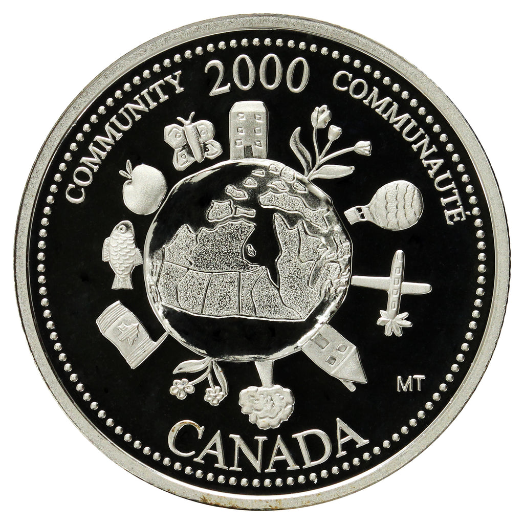 2000 Community Canada 25-cents Silver Proof