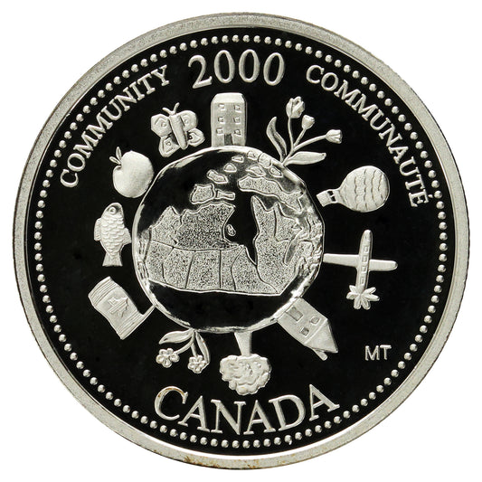 2000 Community Canada 25-cents Silver Proof