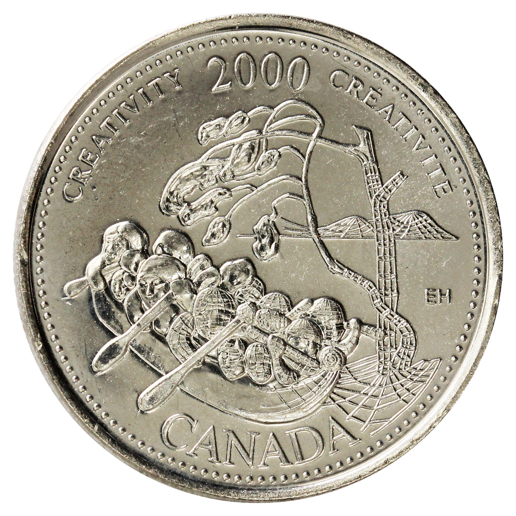 2000 Creativity Canada 25-cents Brilliant Uncirculated (MS-63)