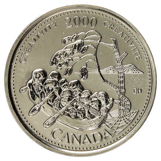 2000 Creativity Canada 25-cents Proof Like