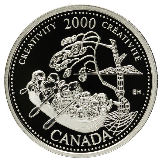 2000 Creativity Canada 25-cents Silver Proof