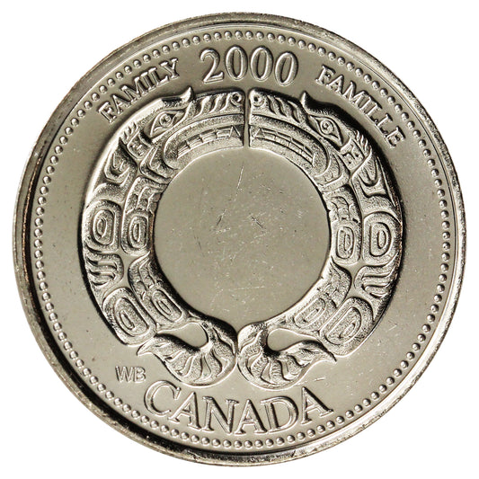 2000 Family Canada 25-cents Brilliant Uncirculated (MS-63)